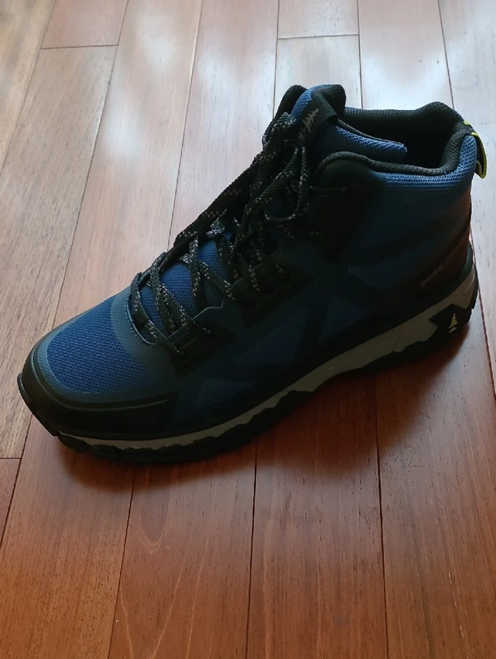 Men's Bass Outdoor Blue and Black Athletic Hiking Shoes